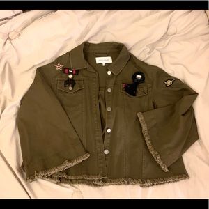 Green denim fashion Jacket